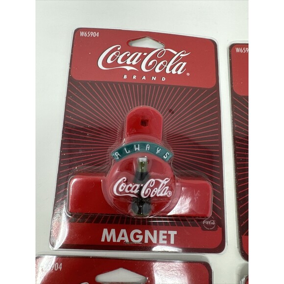 Vintage Coca Cola Coke Refrigerator Magnet Collectible Lot of 6 COMPLETE SET 90s - Picture 2 of 12